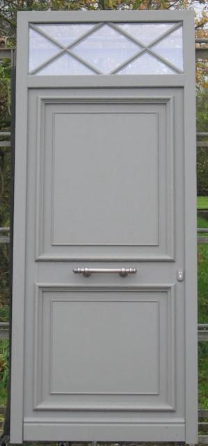 pvc voordeur , deur ,buitendeur 105 x 254 creme / betongrijs beschikbaar voor biedingen