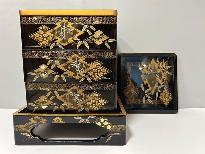 High quality large wooden Jubako  - Doos - Verfijnde, Antiek en Kunst, Antiek | Overige Antiek
