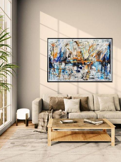 Luc Mora - Le reve bleu - XXXL, Antiek en Kunst, Kunst | Schilderijen | Modern