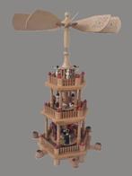 Kerstbeeldje - Draaiende kerstpiramide, 3 verdiepingen - 42, Antiek en Kunst