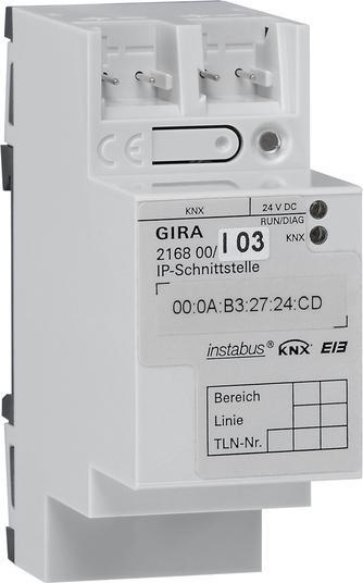Gira Knx Ip Interface Rail Din - 216800, Doe-het-zelf en Bouw, Elektriciteit en Kabels, Verzenden