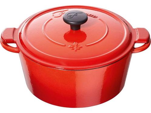 Fontignac Main Libres braadpan - Gietijzer - Rond - 26 cm -, Huis en Inrichting, Woonaccessoires | Overige, Zo goed als nieuw