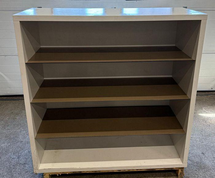 Rek / Kast 130cm, Houten kast met metalen legborden, Zakelijke goederen, Kantoor en Winkelinrichting | Magazijn, Stelling en Opslag