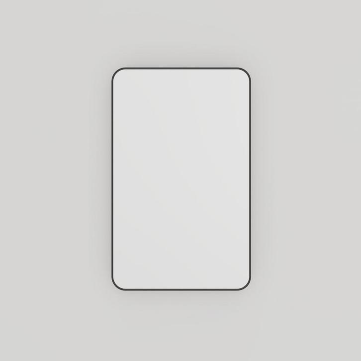 Spiegel Haceka Deco Rechthoek Afgeronde Hoeken 80x50cm Mat, Doe-het-zelf en Bouw, Sanitair, Bad, Nieuw, Ophalen of Verzenden