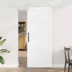 vidaXL Schuifdeur Wit 83 x 202 cm, Doe-het-zelf en Bouw, Deuren en Vliegenramen, Verzenden, Nieuw