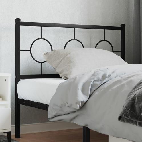 vidaXL Tête de lit métal noir 100 cm, Maison & Meubles, Chambre à coucher | Lits, Neuf, Envoi