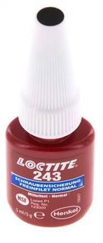 Loctite 243 Blauw 5 ml Schroefdraad borger, Nieuw, Verzenden