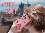 Schattige Roze Kat iPhone hoesje
