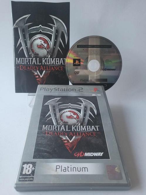 Mortal Kombat Deadly Alliance Platinum Playstation 2, Games en Spelcomputers, Games | Sony PlayStation 2, Zo goed als nieuw, Ophalen of Verzenden