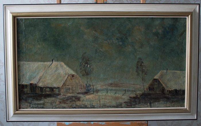 Teun Gijssen (1910-2003)Attrib.to - Hollandse Boerderijen, Antiquités & Art, Art | Peinture | Classique