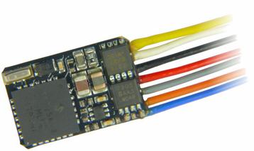 zimo MX616 loc decoder 8x8x2.4mm met draad voor DCC, MM en beschikbaar voor biedingen