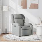 vidaXL Fauteuil verstelbaar stof lichtgrijs, Verzenden, Nieuw