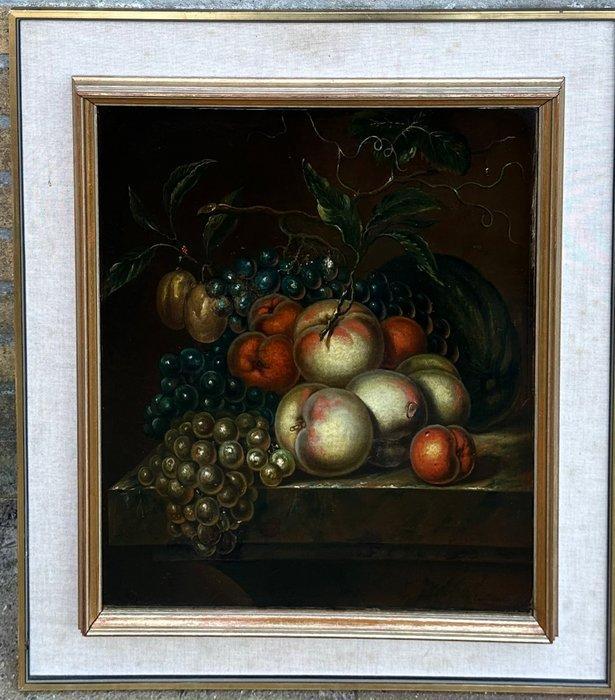 Europese school (XIX) - Pronkstilleven, Antiek en Kunst, Kunst | Schilderijen | Klassiek