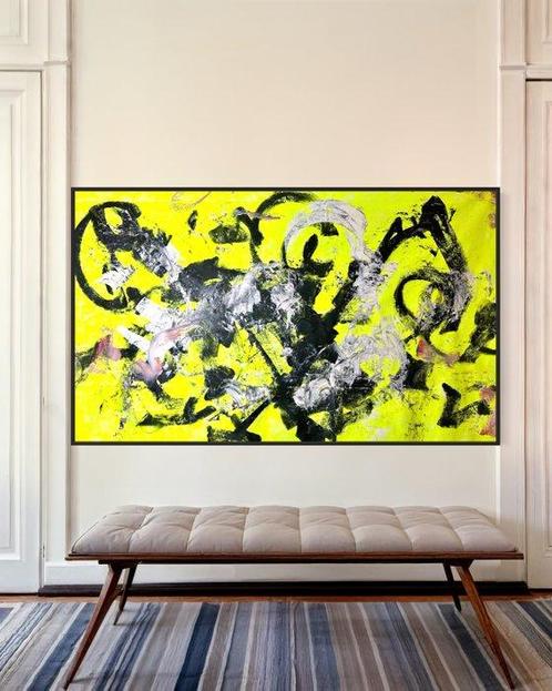 Timo Wedell (1994) - Vision Abstract - XXL, Antiek en Kunst, Kunst | Schilderijen | Modern