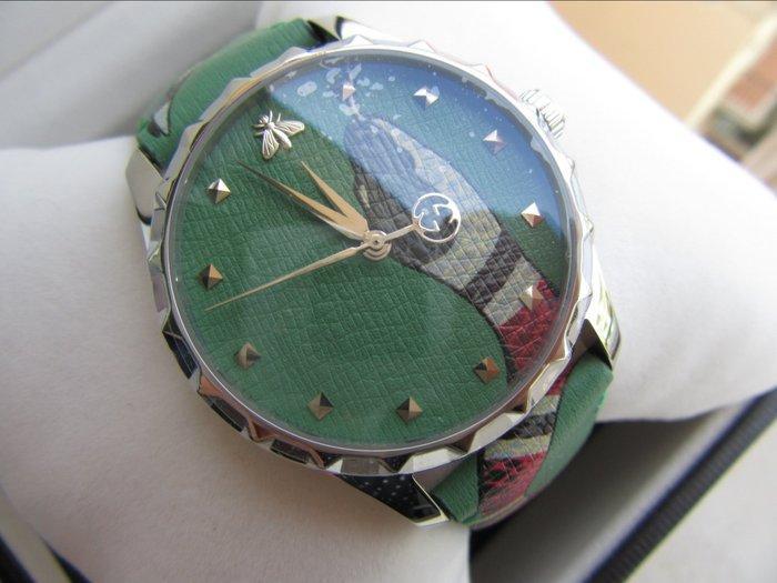 Gucci - Gucci GTimeless, 126.4 Snake Green Dial Orologio, Bijoux, Sacs & Beauté, Montres | Hommes