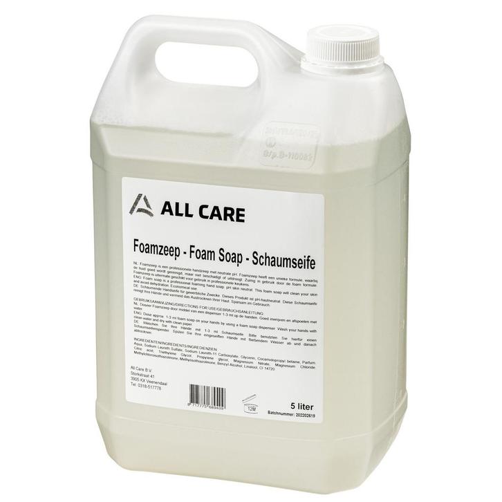 Handzeep | 5L | Foam | Neutrale Geur | PH-Neutraal All Care, Zakelijke goederen, Horeca | Keukenapparatuur, Nieuw in verpakking