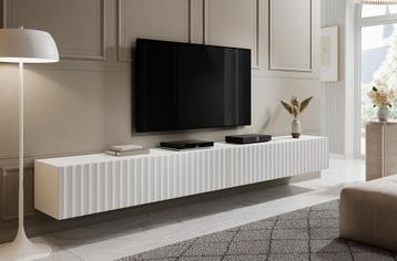 TV-Meubel Wit 300cm goudkleurige handgrepen beschikbaar voor biedingen