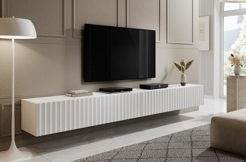 TV-Meubel Wit 300cm goudkleurige handgrepen, Maison & Meubles, Armoires | Mobilier de télévision, Envoi