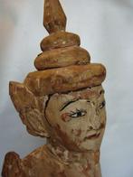 Statue de temple birmanie 53 cm - Bois - Myanmar - 1950-1975