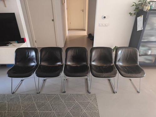 Artifort - Houtoku - Stoel (5) - spirit - leer, plastic en, Antiek en Kunst, Antiek | Meubels | Stoelen en Sofa's