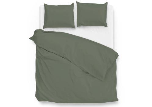 ZoHome Dekbedovertrek Satinado Army Green - 100% Katoen-Sati, Huis en Inrichting, Slaapkamer | Beddengoed