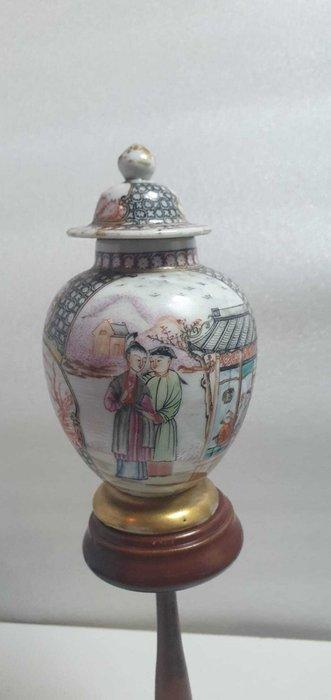 Pot - Porselein - Prachtige chinese theebus, Antiek en Kunst, Antiek | Overige Antiek