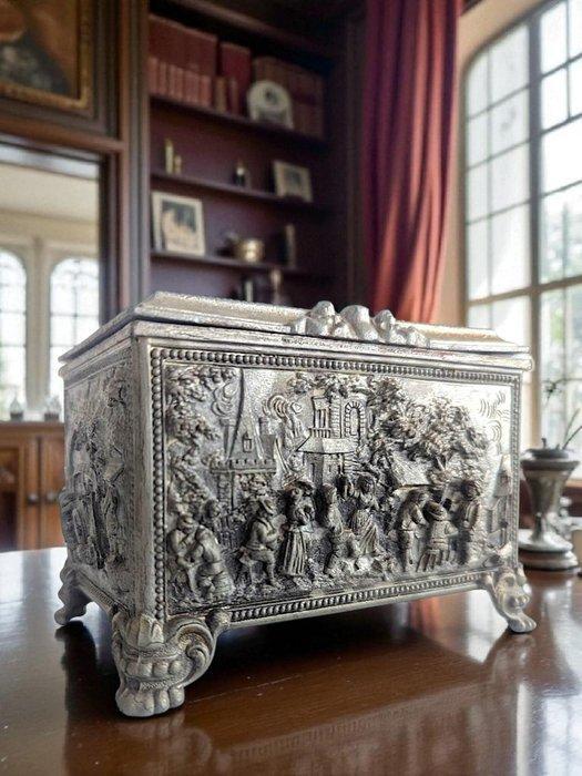 Doos - Pewter - jaren 1900 - Bruegel toesch., Antiek en Kunst, Antiek | Overige Antiek