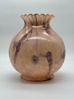 Vaas - Mangaan - Verre marmoréen - attributed Scailmont, Antiek en Kunst