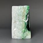 Gecertificeerde jadeïet (A-jade) Draak hanger - Hoogte: 81