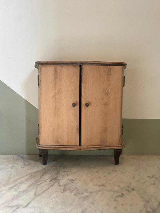 Kast - Hout, Glas, IJzer - Kastje minibar vintage, Antiek en Kunst, Curiosa en Brocante