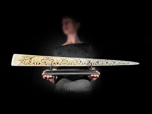 Authentieke, grote handgesneden zwaardvis - Savannah, Antiek en Kunst, Kunst | Designobjecten