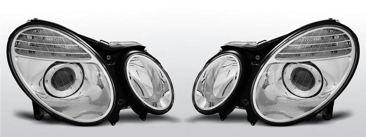 Koplampen Devil Eyes | Xenon | Mercedes W211 E-Klasse 2002-2, Auto-onderdelen, Verlichting, Nieuw, Verzenden