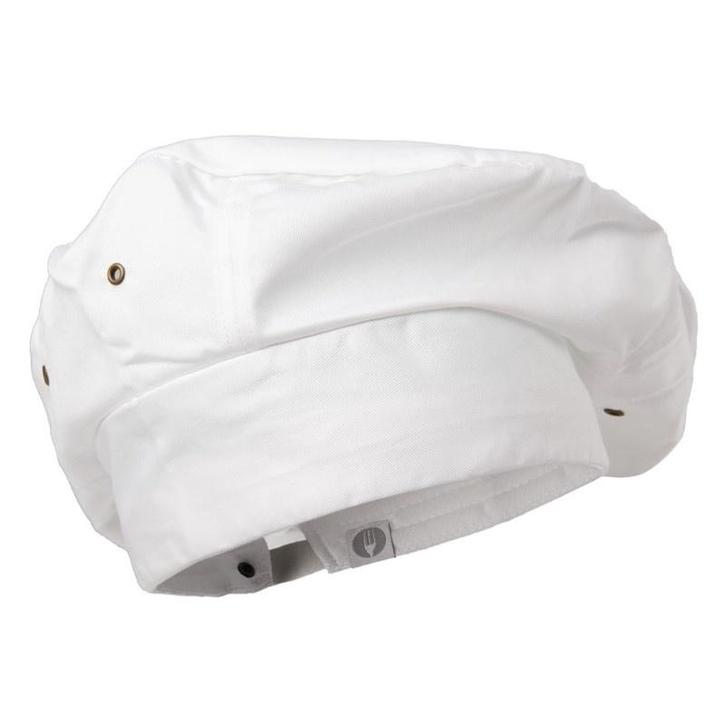 Chef Works koksmuts wit | 65% polyester - 35% katoen, Zakelijke goederen, Horeca | Keukenapparatuur, Nieuw in verpakking, Verzenden