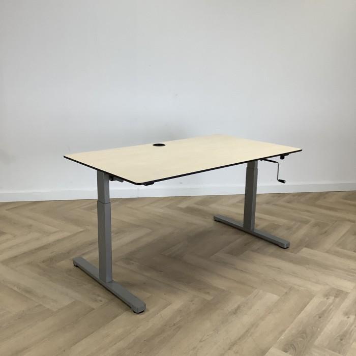Eromes slingerbureau, 140x80 cm, Ahorn - grijs, Huis en Inrichting, Bureaus, Bureau, Gebruikt