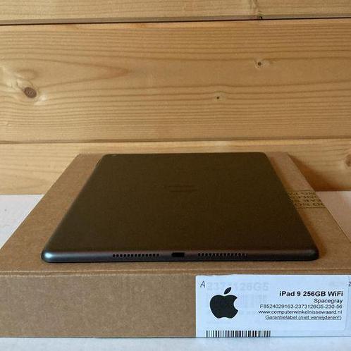 nieuwstaat Apple iPad 9 space gray 256GB 10.2 WiFi (4G) +, Informatique & Logiciels, Apple iPad Tablettes, Enlèvement ou Envoi