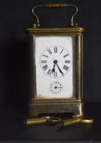 Rijtuigklok, Wekker - - Gepatineerd brons - 1900-1910