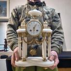 Pendule portique Empire Bronze, Marbre, Verre - 1850-1900 -, Antiek en Kunst