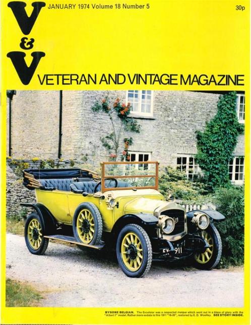 1974 VETERAN AND VINTAGE MAGAZINE 5 ENGELS, Livres, Autos | Brochures & Magazines, Enlèvement ou Envoi