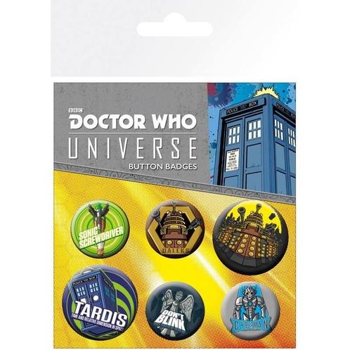 Doctor Who Alien Adventures Pins (4x), Collections, Cinéma & Télévision, Enlèvement ou Envoi