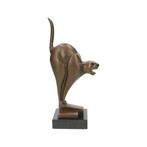 Figurine - bronzen kat - Bronze, Marbre