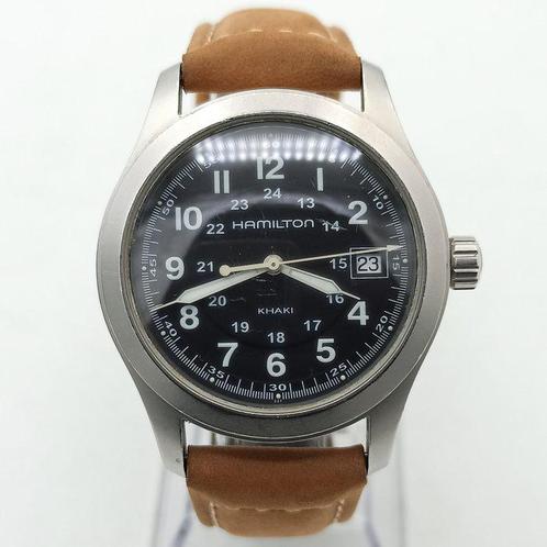 Hamilton - Khaki - Zonder Minimumprijs - H684811 - Heren -, Handtassen en Accessoires, Horloges | Heren