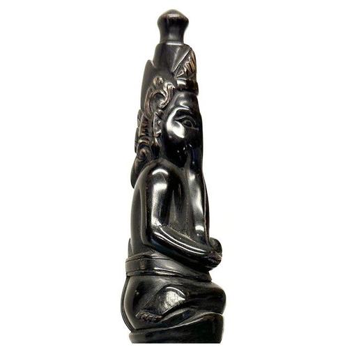 Poignée de poignard Keris à corne de Bali - Sculpture de, Antiek en Kunst, Kunst | Niet-Westerse kunst