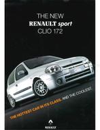 1999 RENAULT SPORT CLIO 172 LEAFLET ENGELS, Livres, Autos | Brochures & Magazines, Ophalen of Verzenden