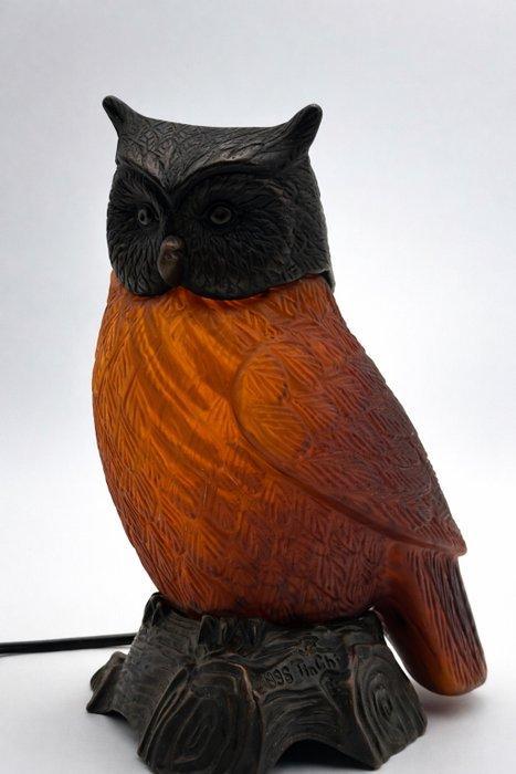 TinChi - Tin Chi - Tafellamp - Glas, Brons, Antiquités & Art, Curiosités & Brocante