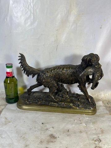 Christophe Fratin (1801–1864) - sculptuur, Chien de chasse