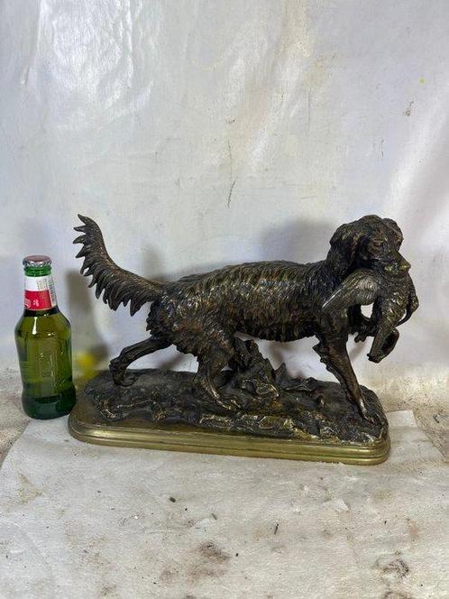 Christophe Fratin (1801–1864) - sculptuur, Chien de chasse, Antiek en Kunst, Antiek | Keramiek en Aardewerk
