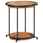 vidaXL Bijzettafel Ø55x60 cm massief acaciahout, Huis en Inrichting, Tafels | Bijzettafels, Verzenden, Nieuw