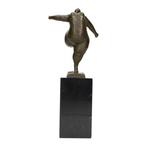 Beeldje - Dancing lady - Brons, Marmer