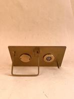 Triplex Erpel/Rhein - Weerstation - Messing, Porselein,