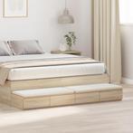 vidaXL Bedkast Sonoma Eiken 140x36,5x16,5 cm Gemaakt van, Huis en Inrichting, Verzenden, Nieuw